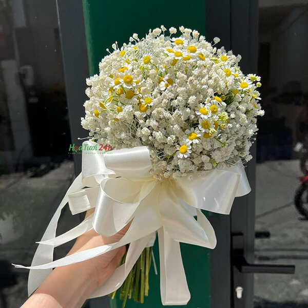 Hoa cưới bó tròn