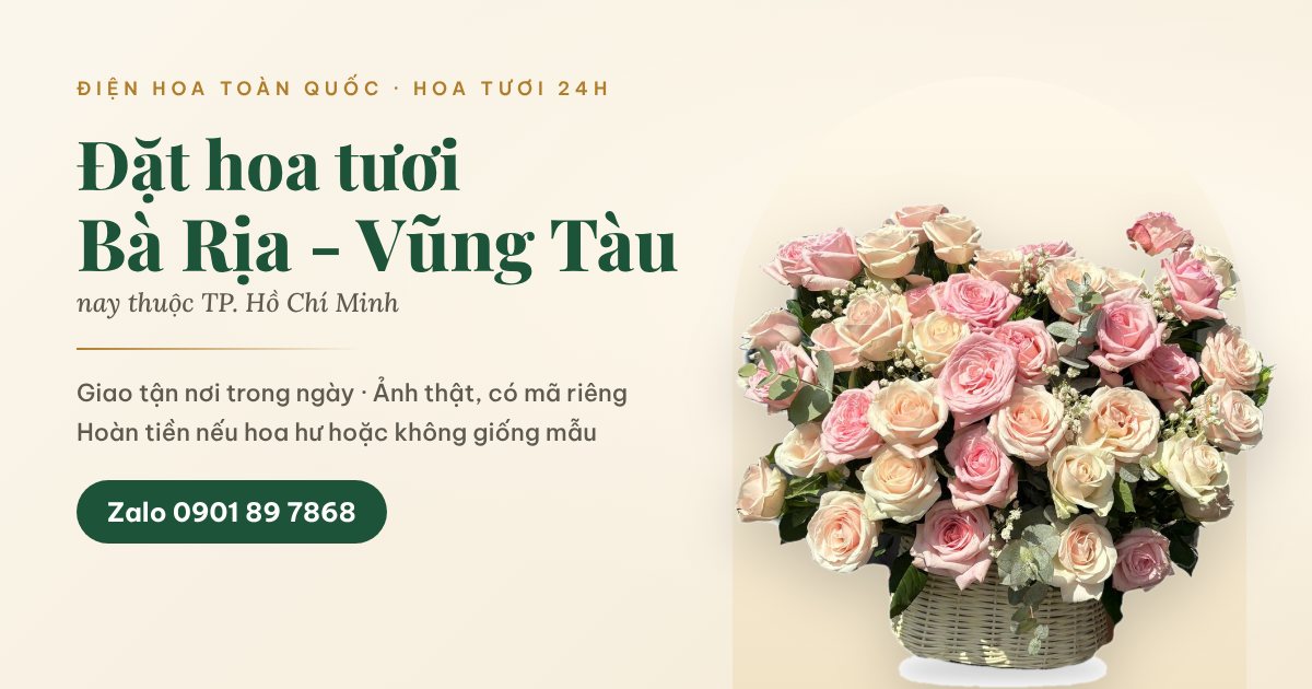 Đặt hoa tươi Bà Rịa - Vũng Tàu giao tận nơi - Hoa Tươi 24h