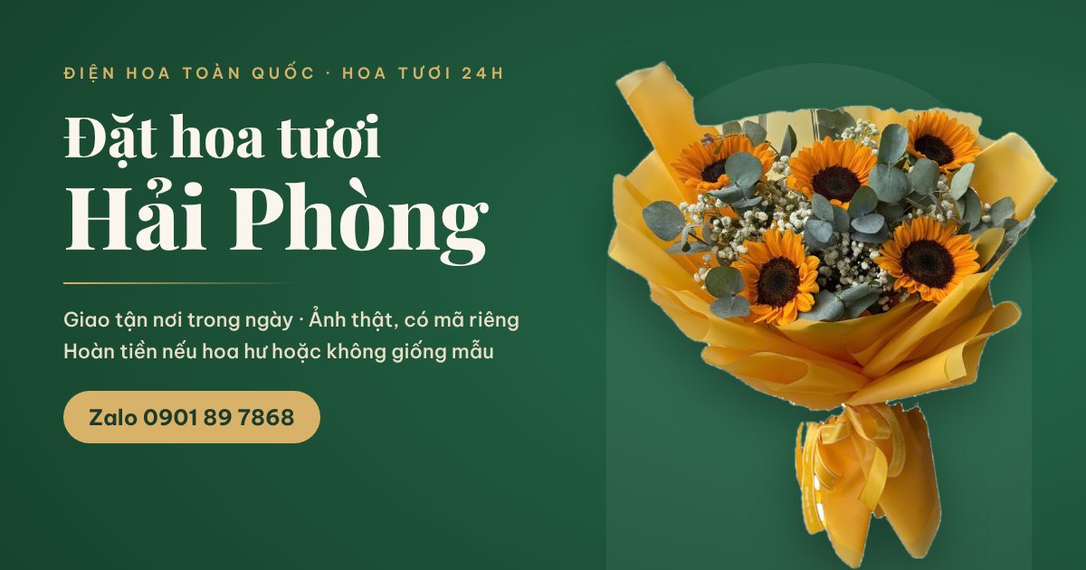 Đặt hoa tươi Hải Phòng giao tận nơi - Hoa Tươi 24h