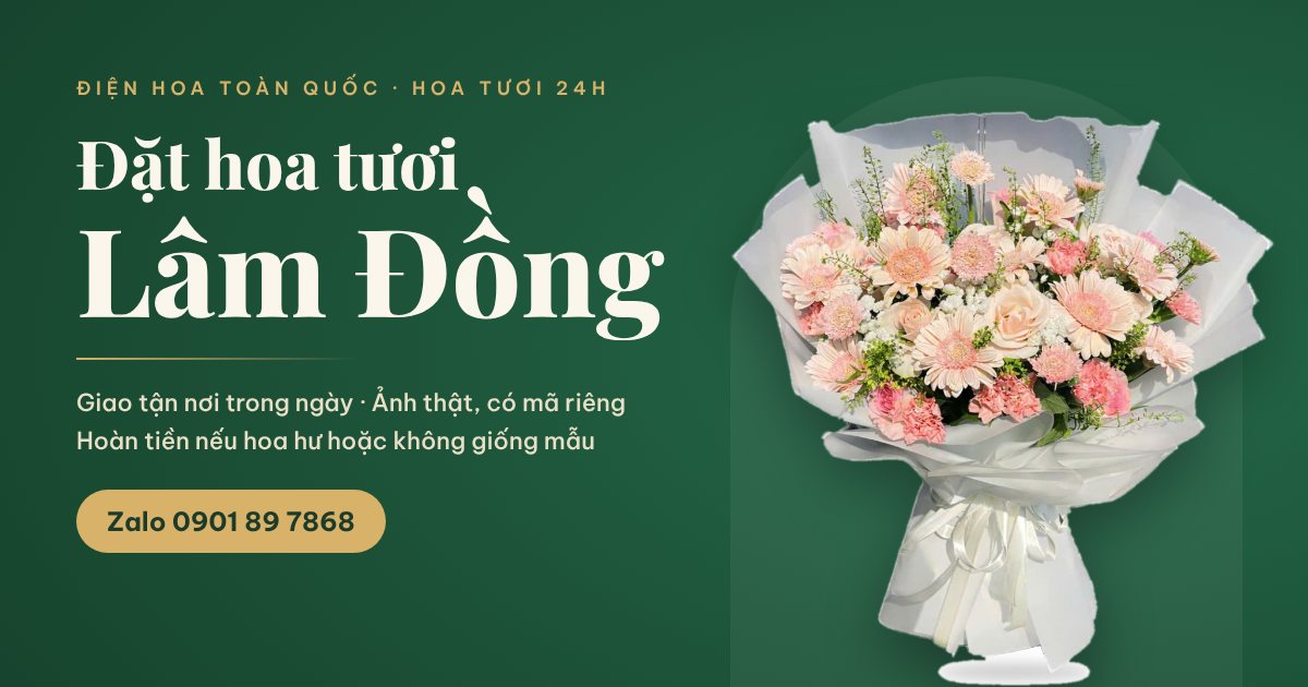 Đặt hoa tươi Lâm Đồng giao tận nơi - Hoa Tươi 24h