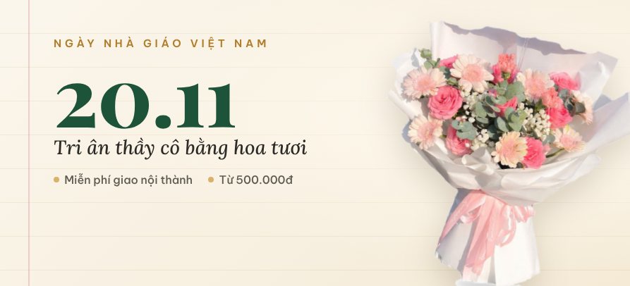 Hoa 20/11 tri ân thầy cô